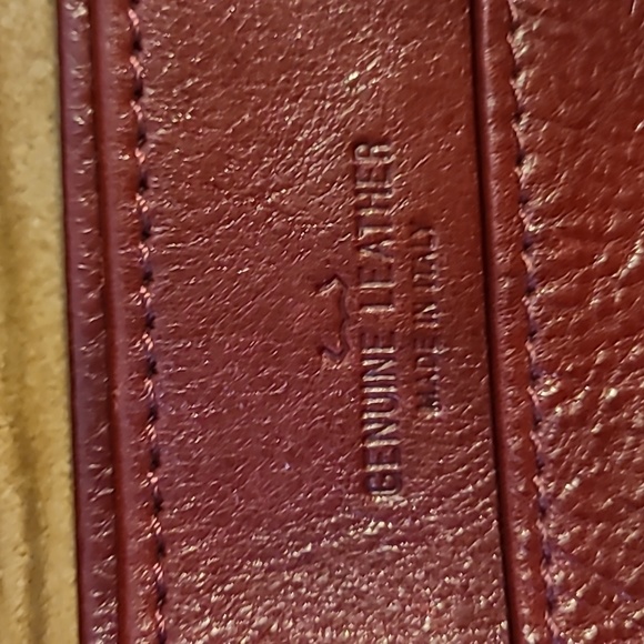 Genuine Red Leather Crossbody Bag/Purse - Picture 7 of 12